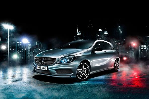 Photograph Patrick Curtet Mercedes Benz A Class 1 on One Eyeland